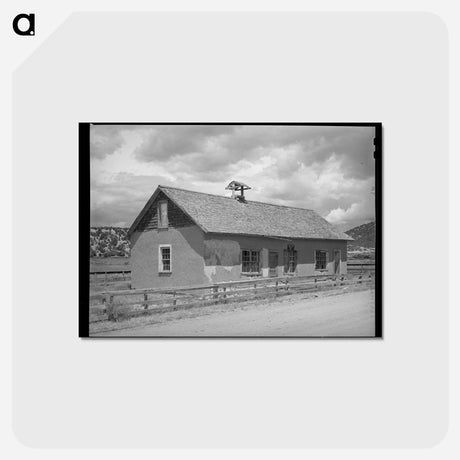 アートポストカード-Old Schoolhouse, Penasco, New Mexico
 - ラッセル リー Postcard.