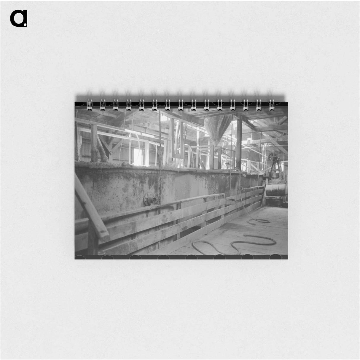 アートメモ帳-Gold Ore Processing Tanks, Mogollon, New Mexico
 - ラッセル リー Memo.