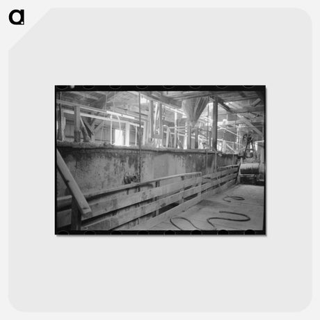 アートポストカード-Gold Ore Processing Tanks, Mogollon, New Mexico
 - ラッセル リー Postcard.