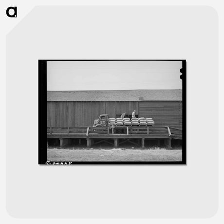 アートポストカード-Sack Warehouse, Walla Walla County, Washington
 - ラッセル リー Postcard.