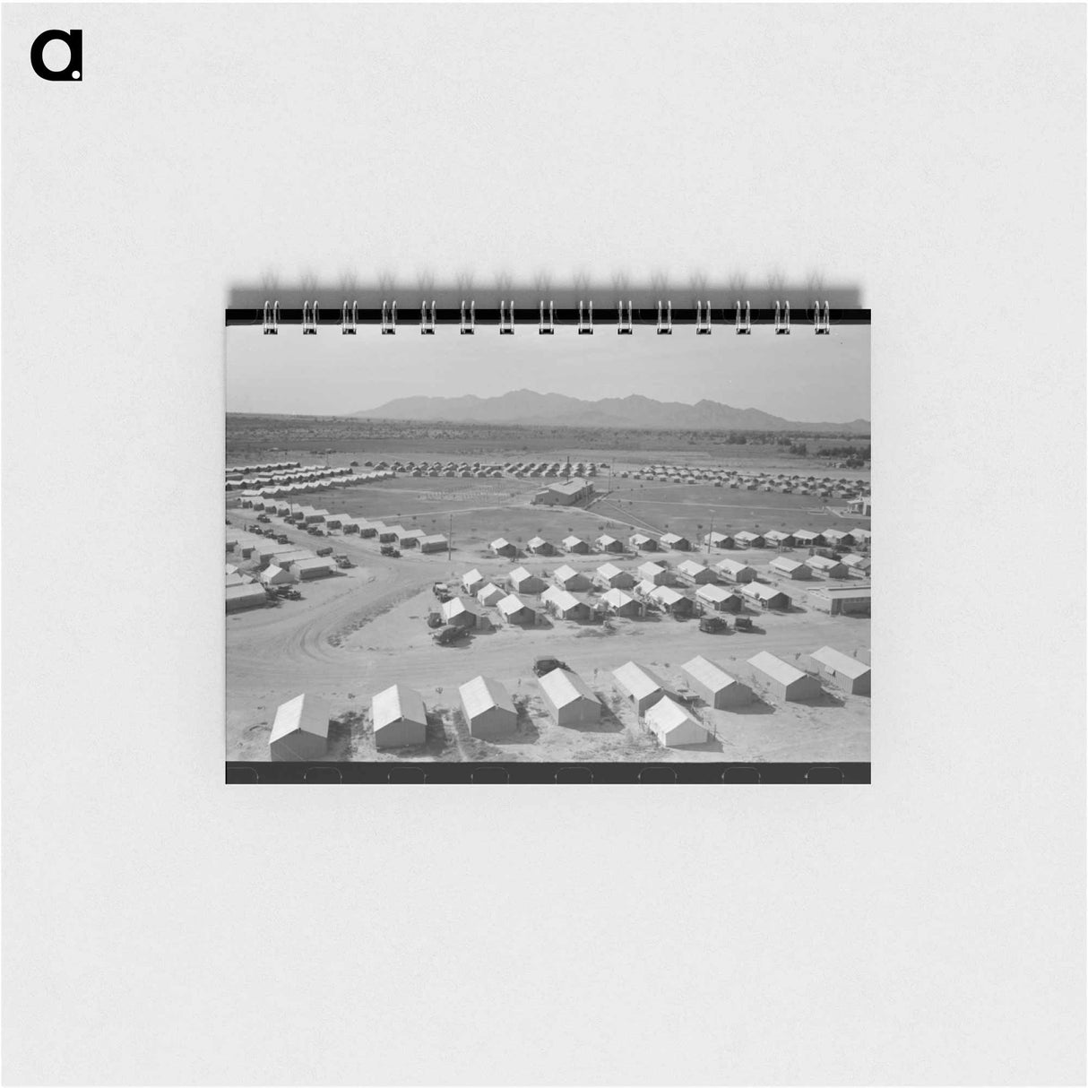 アートメモ帳-View of Agua Fria Migratory Labor Camp from the Water Tower
 - ラッセル リー Memo.