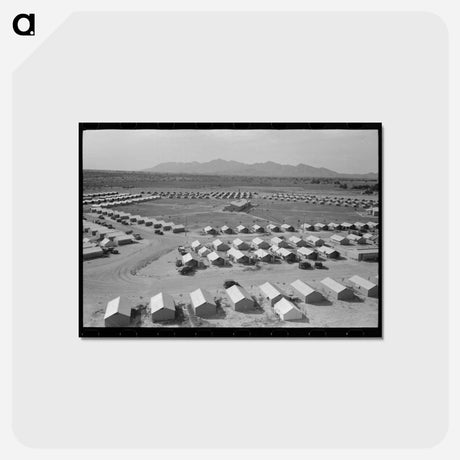 アートポストカード-View of Agua Fria Migratory Labor Camp from the Water Tower
 - ラッセル リー Postcard.
