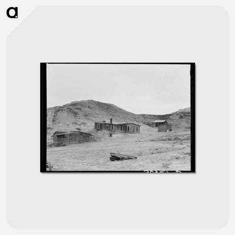 アートポストカード-Farmstead, Sheridan County, Montana
 - ラッセル リー Postcard.