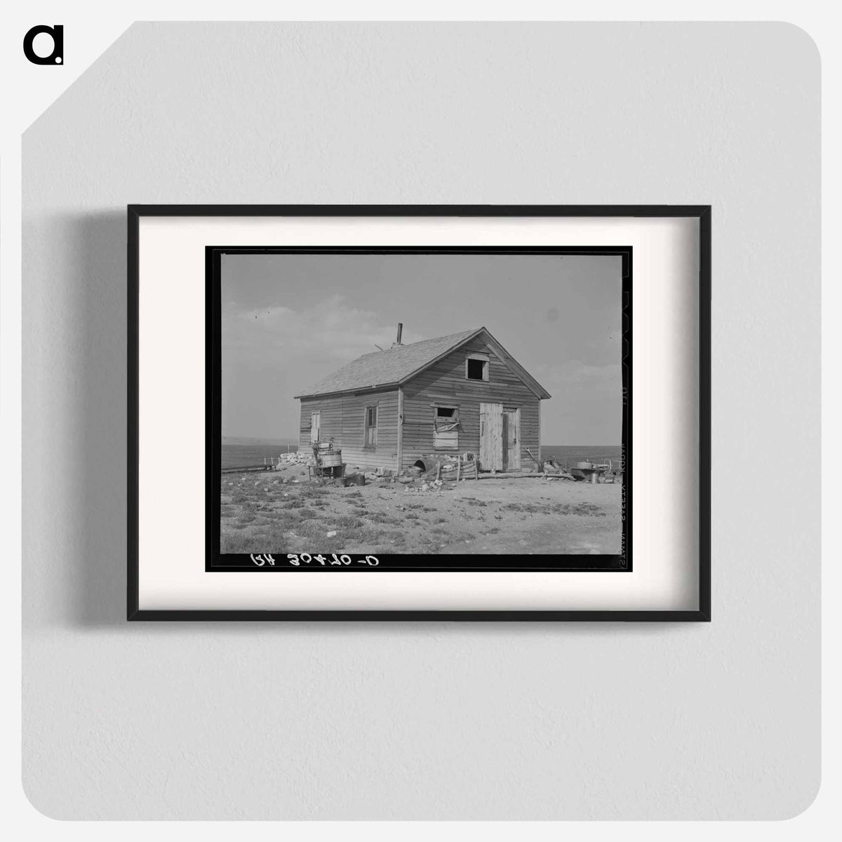 Russell Lee(ラッセル リー)のHome of Herman Gerling near Wheelock, North Dakota ...