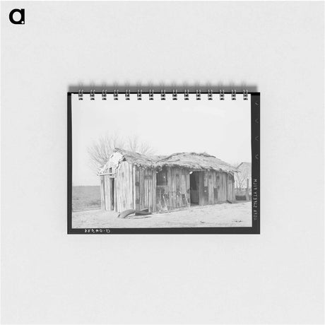 アートメモ帳-Mexican Living Quarters, Crystal City, Texas
 - ラッセル リー Memo.