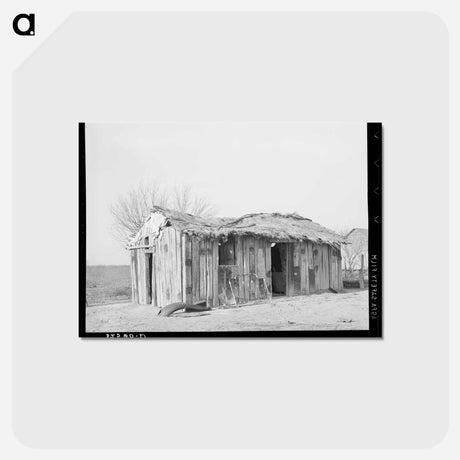 アートポストカード-Mexican Living Quarters, Crystal City, Texas
 - ラッセル リー Postcard.
