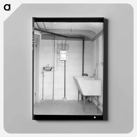 アートパネル-Laundry Room in Model House, Greendale, Wisconsin
 - ラッセル リー Canvas.