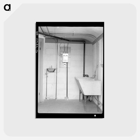 アートポストカード-Laundry Room in Model House, Greendale, Wisconsin
 - ラッセル リー Postcard.