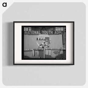 アートポスター-National Youth Administration Display, Gonzales County Fair
 - ラッセル リー Poster.