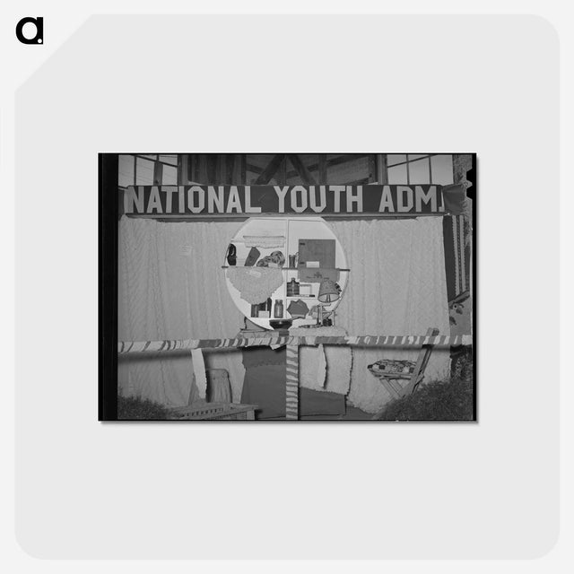アートポストカード-National Youth Administration Display, Gonzales County Fair
 - ラッセル リー Postcard.