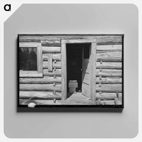 アートパネル-Log Cabin of William Besson, Mining Prospector
 - ラッセル リー Canvas.