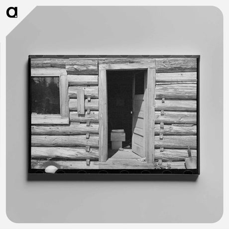 アートパネル-Log Cabin of William Besson, Mining Prospector
 - ラッセル リー Canvas.