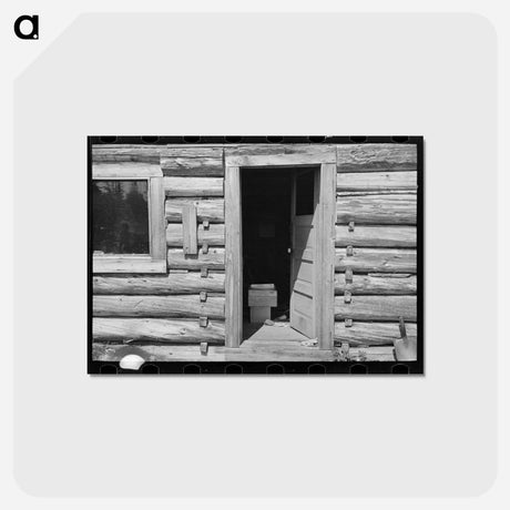 アートポストカード-Log Cabin of William Besson, Mining Prospector
 - ラッセル リー Postcard.