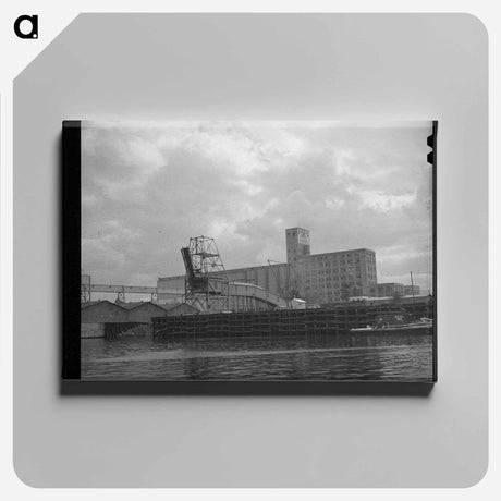 アートパネル-Flour Mill and Coal Loading Dock, Port of Houston
 - ラッセル リー Canvas.