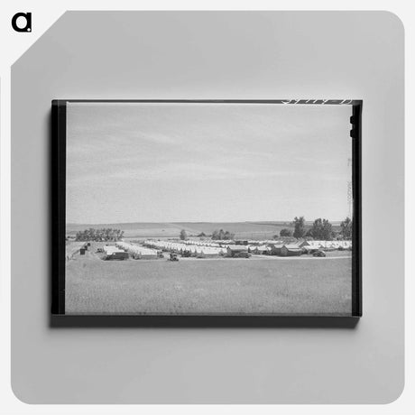 アートパネル-FSA Migratory Labor Camp Mobile Unit, Athena, Oregon
 - ラッセル リー Canvas.