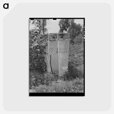 アートポストカード-Privy Made of Purina Chow Sacks, Near Sallisaw, Oklahoma
 - ラッセル リー Postcard.