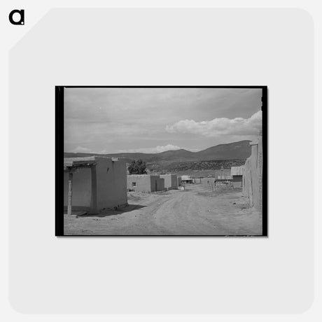 アートポストカード-Main Street, Chamisal, New Mexico
 - ラッセル リー Postcard.