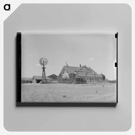 アートパネル-Walking X Ranch House, Marfa, Texas
 - ラッセル リー Canvas.