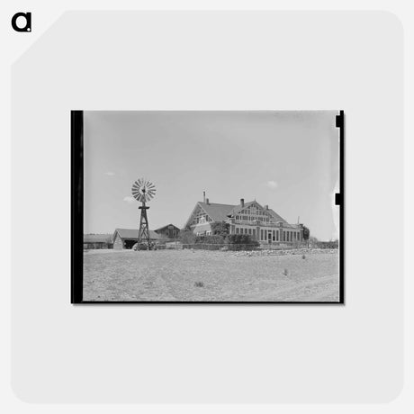 アートポストカード-Walking X Ranch House, Marfa, Texas
 - ラッセル リー Postcard.