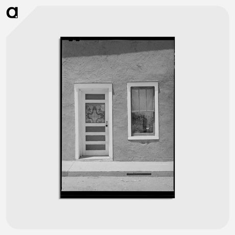 アートポストカード-Door and Window in Spanish-American Home, Costilla, New Mexico
 - ラッセル リー Postcard.