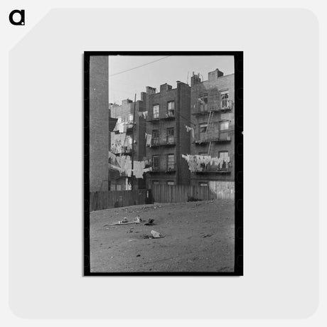 アートポストカード-Apartment Houses, Bronx, New York City
 - ラッセル リー Postcard.