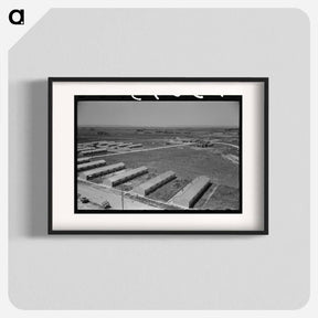 アートポスター-Row Shelters at FSA Labor Camp, Caldwell, Idaho
 - ラッセル リー Poster.