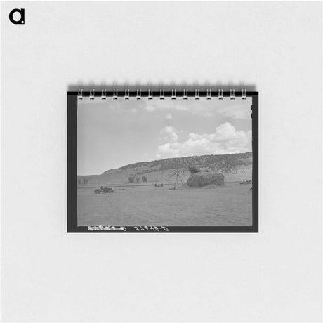 アートメモ帳-Haymaking with Tractor and Stacker, Ouray County, Colorado
 - ラッセル リー Memo.