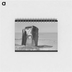 アートメモ帳-Privy Made of Old Automobile Bodies, Nueces Bay, Corpus Christi, Texas
 - ラッセル リー Memo.
