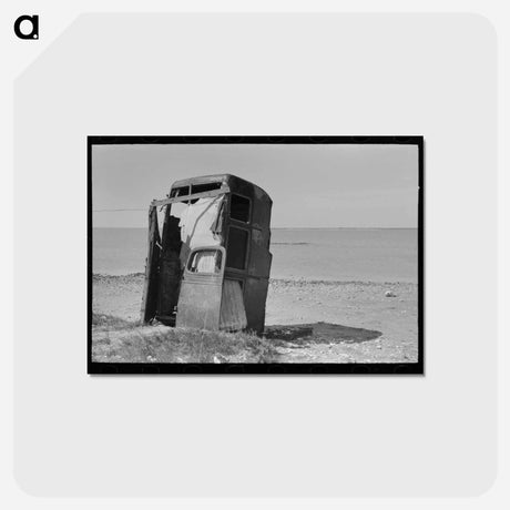 アートポストカード-Privy Made of Old Automobile Bodies, Nueces Bay, Corpus Christi, Texas
 - ラッセル リー Postcard.