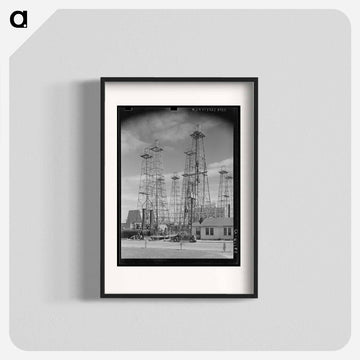 Drilling Operations and Derricks, Kilgore, Texas
 - ラッセル リー Poster.