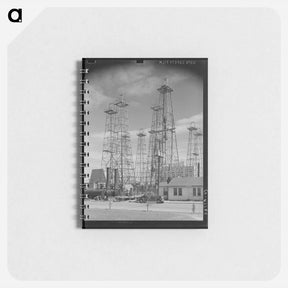 アートメモ帳-Drilling Operations and Derricks, Kilgore, Texas
 - ラッセル リー Memo.