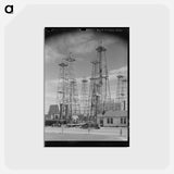 アートポストカード-Drilling Operations and Derricks, Kilgore, Texas
 - ラッセル リー Postcard.