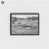 アートメモ帳-Faro Caudill and Neighbor Building Dugout, Pie Town, New Mexico
 - ラッセル リー Memo.