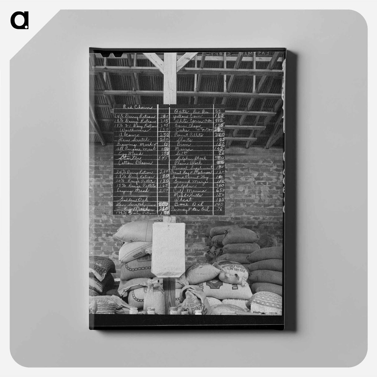 アートパネル-Kimble County Wool and Mohair Company
 - ラッセル リー Canvas.