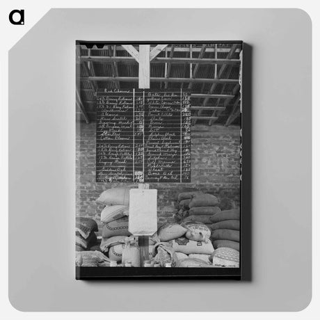 アートパネル-Kimble County Wool and Mohair Company
 - ラッセル リー Canvas.