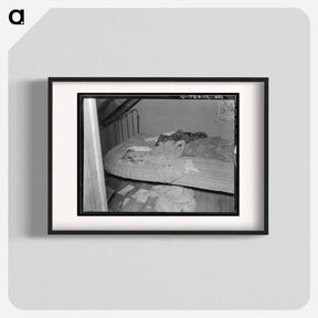 アートポスター-Corner of Attic Bedroom, Williams County, North Dakota
 - ラッセル リー Poster.