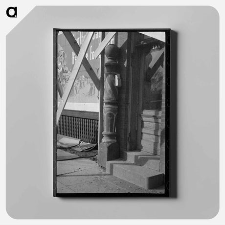 アートパネル-Barber Pole, Williston, North Dakota
 - ラッセル リー Canvas.