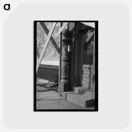 アートポストカード-Barber Pole, Williston, North Dakota
 - ラッセル リー Postcard.