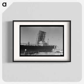 アートポスター-Ship Entering Corpus Christi Port
 - ラッセル リー Poster.