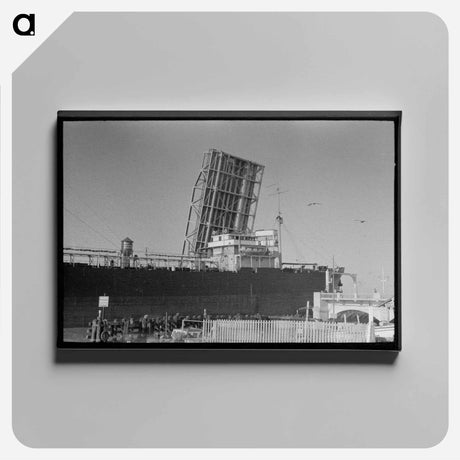 アートパネル-Ship Entering Corpus Christi Port
 - ラッセル リー Canvas.