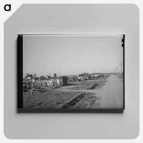 アートパネル-Houses on Worker Lots, Marysville, California
 - ラッセル リー Canvas.