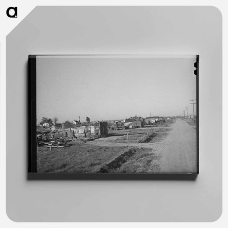アートパネル-Houses on Worker Lots, Marysville, California
 - ラッセル リー Canvas.