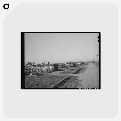 アートポストカード-Houses on Worker Lots, Marysville, California
 - ラッセル リー Postcard.