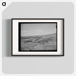 アートポスター-Highway Leading Down to the Gorge at the Columbia River
 - ラッセル リー Poster.