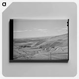 アートパネル-Highway Leading Down to the Gorge at the Columbia River
 - ラッセル リー Canvas.