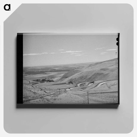 アートパネル-Highway Leading Down to the Gorge at the Columbia River
 - ラッセル リー Canvas.