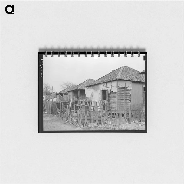 アートメモ帳-Row of Mexican Houses, San Antonio, Texas
 - ラッセル リー Memo.