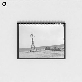 アートメモ帳-Windmill and Watering Trough Near Ralls, Texas
 - ラッセル リー Memo.