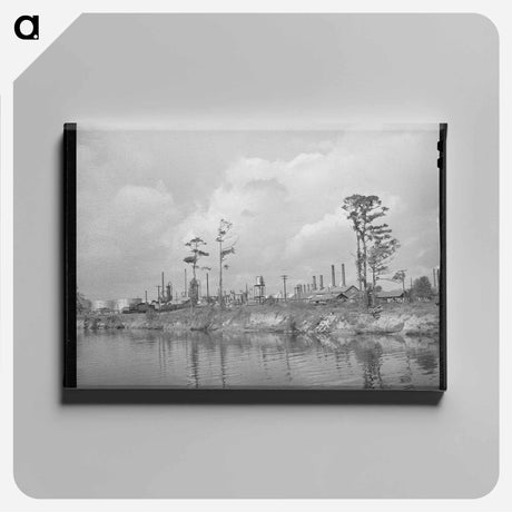アートパネル-Oil Refinery, Port of Houston
 - ラッセル リー Canvas.