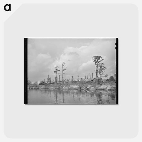 アートポストカード-Oil Refinery, Port of Houston
 - ラッセル リー Postcard.